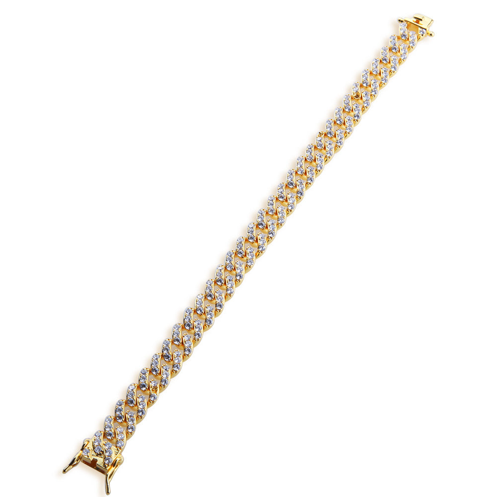 Sparkling 8mm CZ Diamond Hip Hop Cuban Necklace