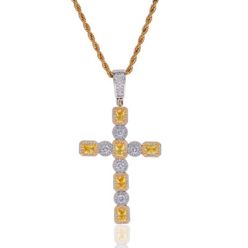 Geometric Crucifix Hip Hop Necklace