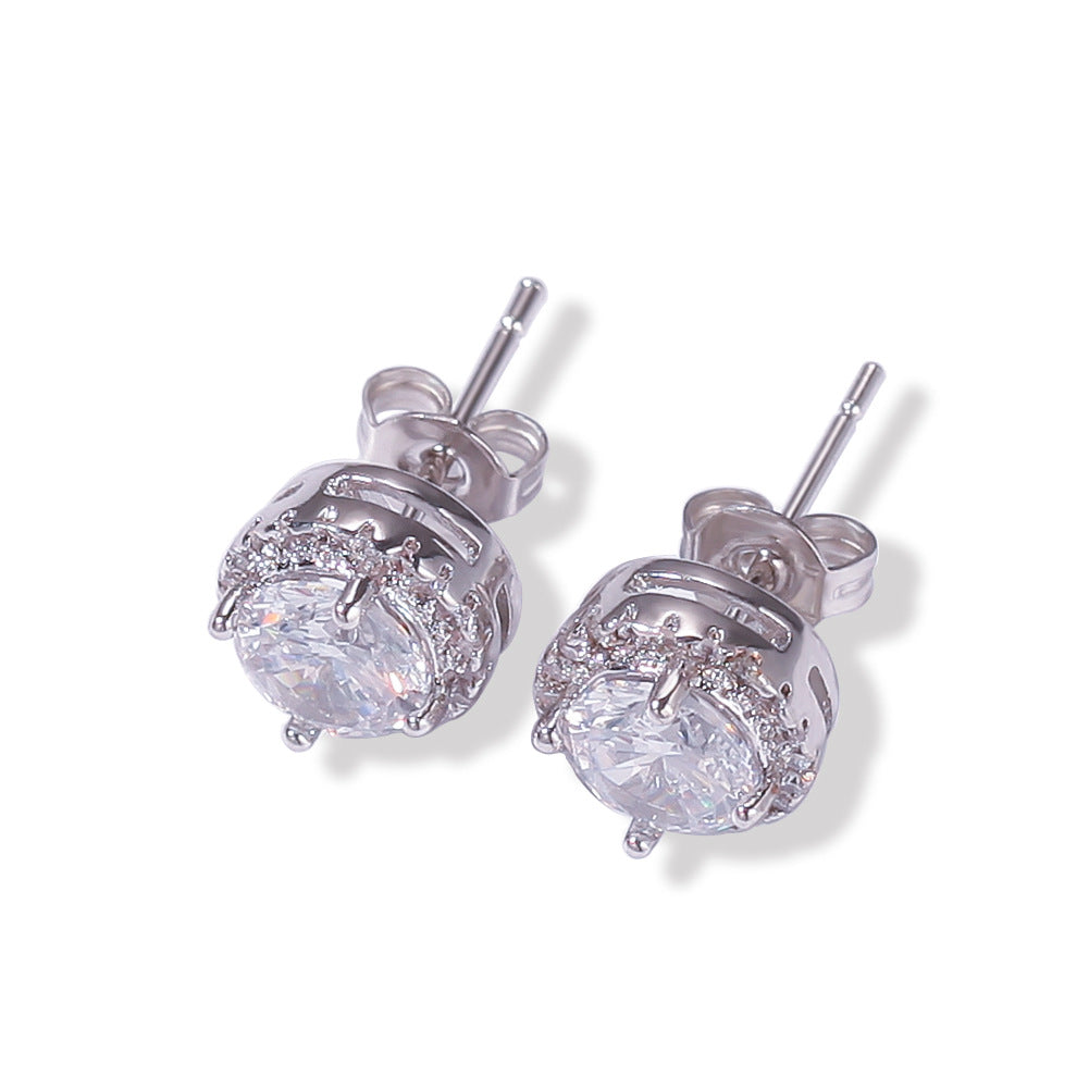 Zircon Diamond Ear Studs