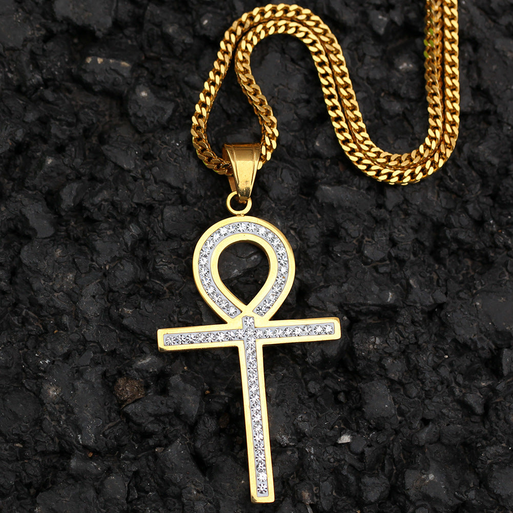 Ancient Egyptian Hieroglyphic Symbol Ankh Pendant Necklace