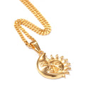 Sun & Moon's Embrace Pendant Necklace