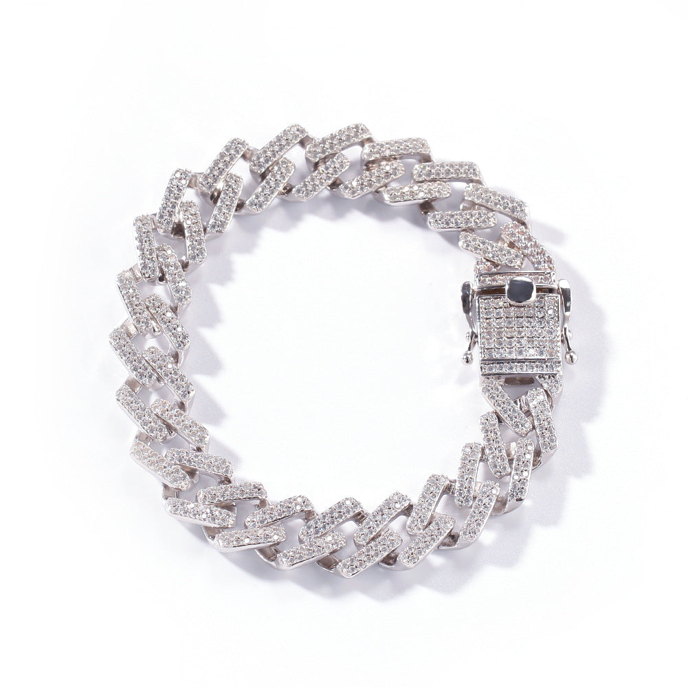 Timeless Sparkling Cuban Chain Bracelet