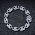 Sparkling Embellished Snout Chain Bracelet