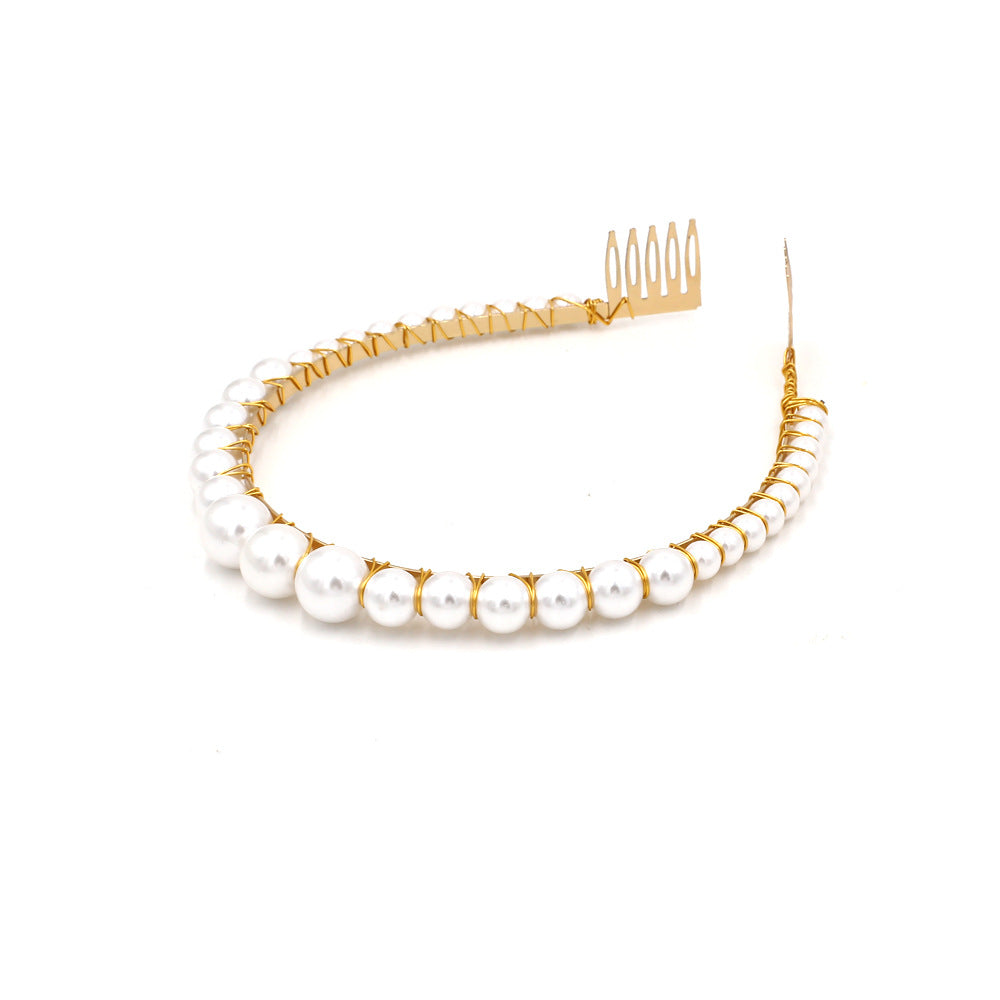 Woman's Imitation Pearl Headbands Hair Accessory