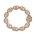 Sparkling Embellished Snout Chain Bracelet