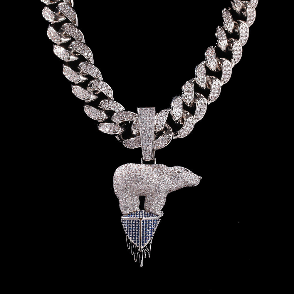 Arctic Polar Bear Pendant Necklace