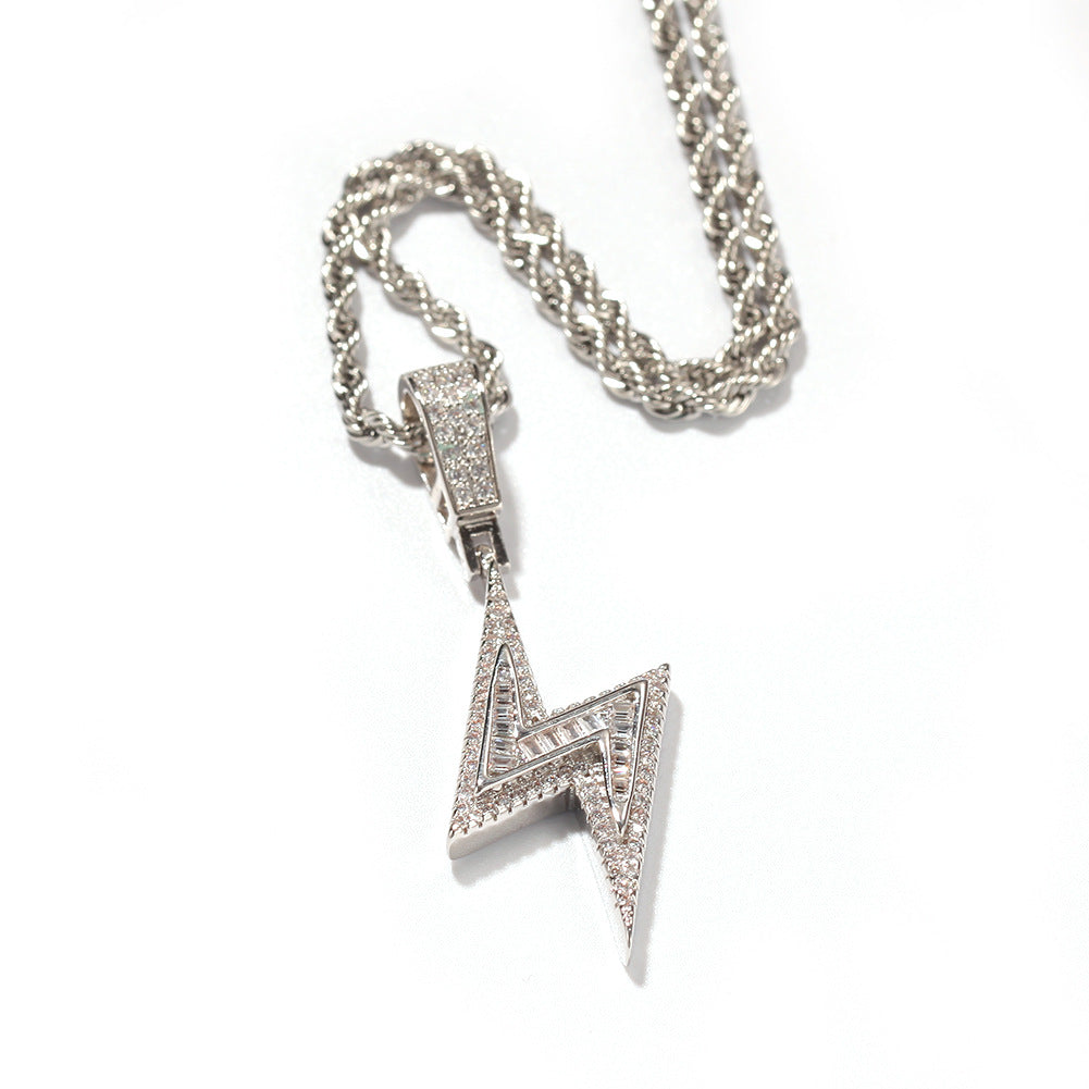 Sparkling Thunder Pendant Necklace