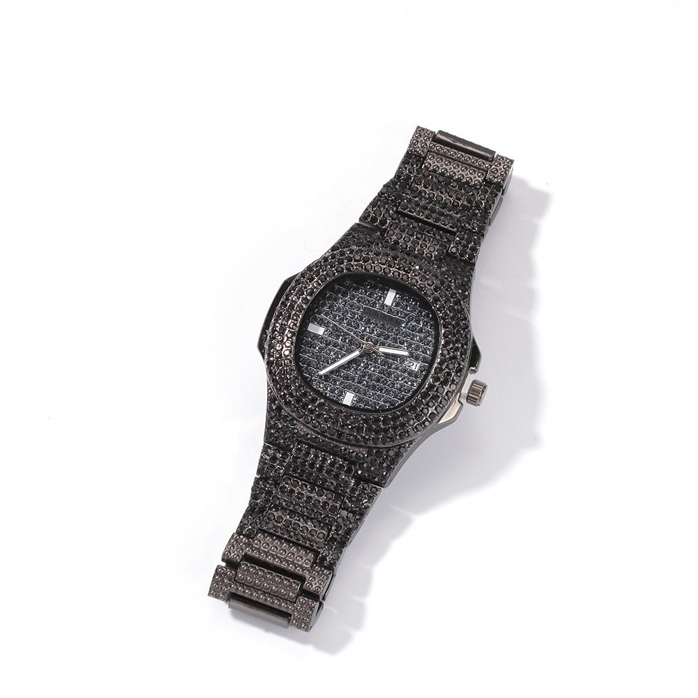 Sparkling Hip Hop Analog Watch