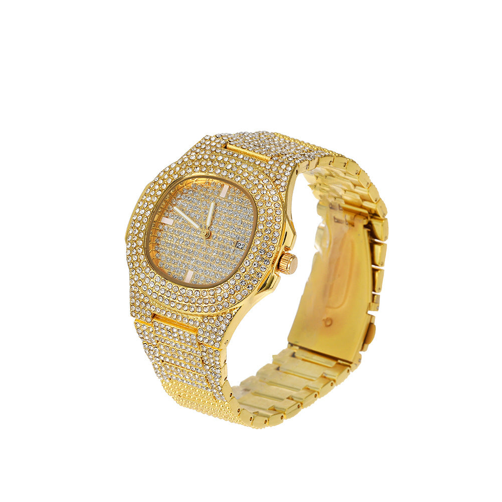 Sparkling Hip Hop Analog Watch