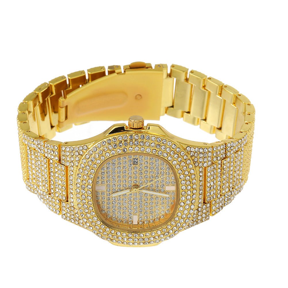 Sparkling Hip Hop Analog Watch