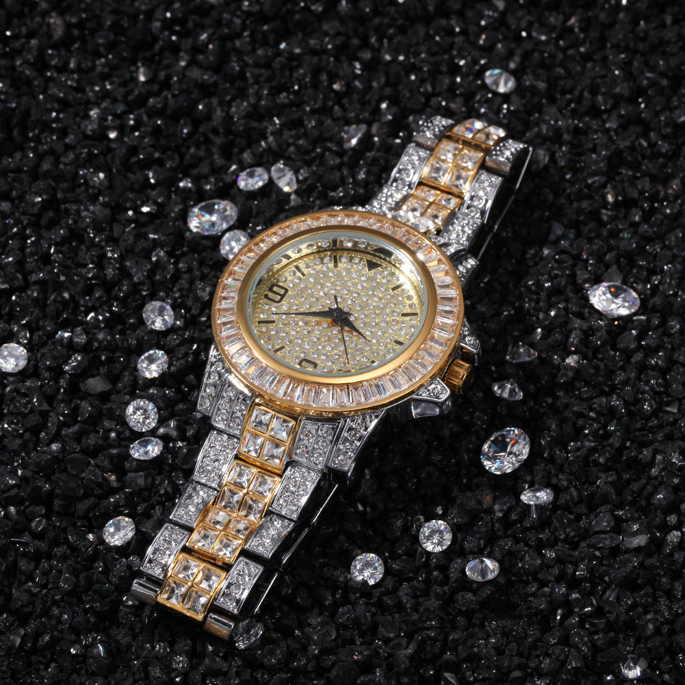 Men's Hip Hop Luxury CZ Diamond Watch