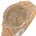 Full Rhinestone Embellished Hip Hop Watch