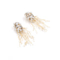 Retro Pearl Overgrowth Tasselled Earrings