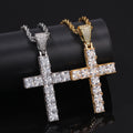 CZ Diamond Hip Hop Crucifix Necklace