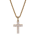 CZ Diamond Hip Hop Crucifix Necklace