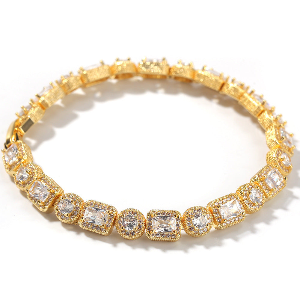 Geometric CZ Diamond Bracelet