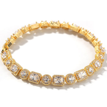 Geometric CZ Diamond Bracelet