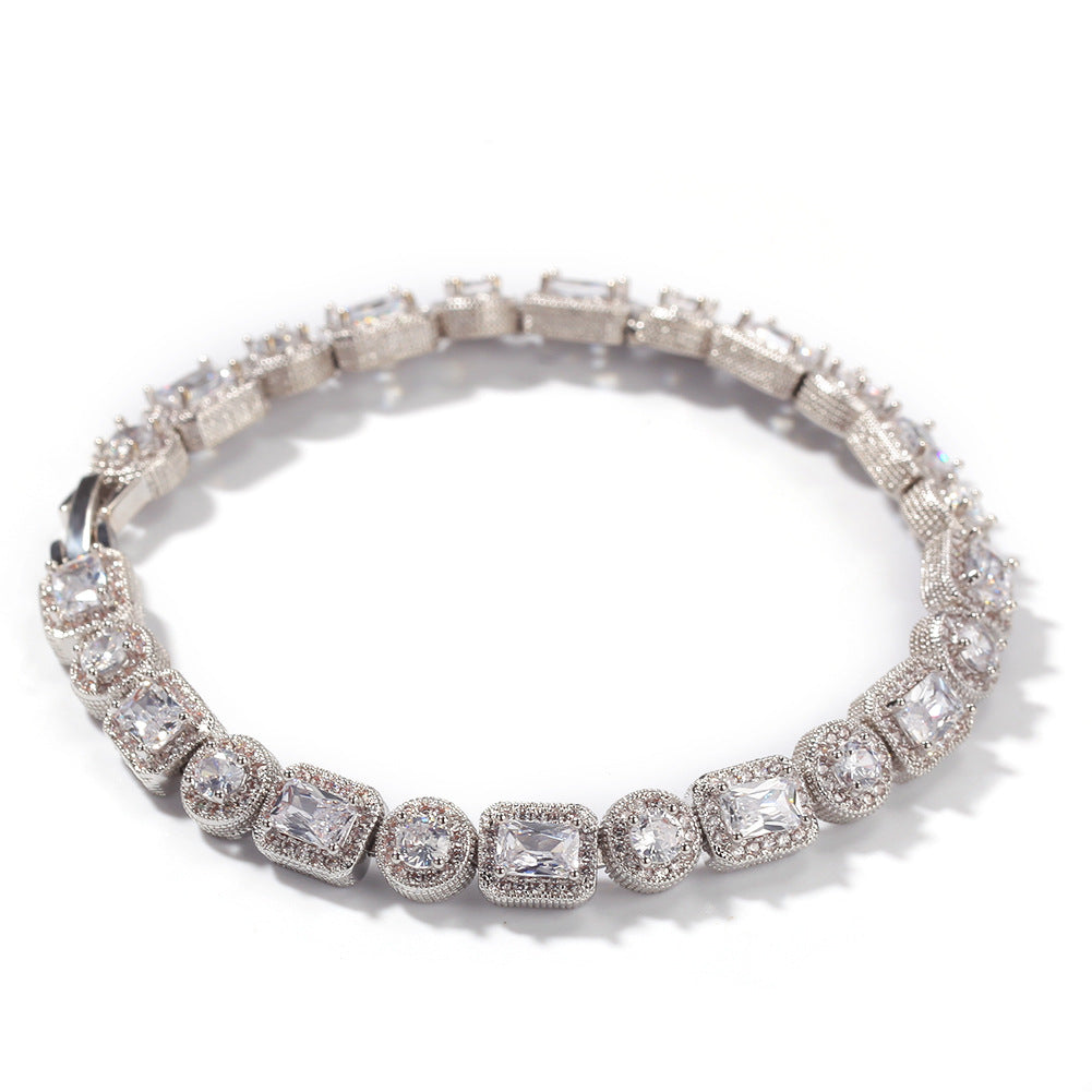 Geometric CZ Diamond Bracelet