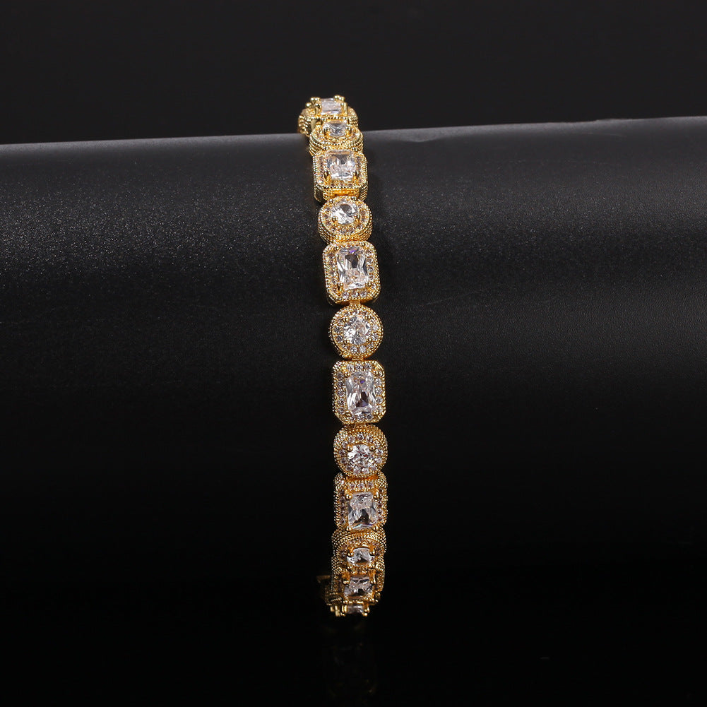 Geometric CZ Diamond Bracelet