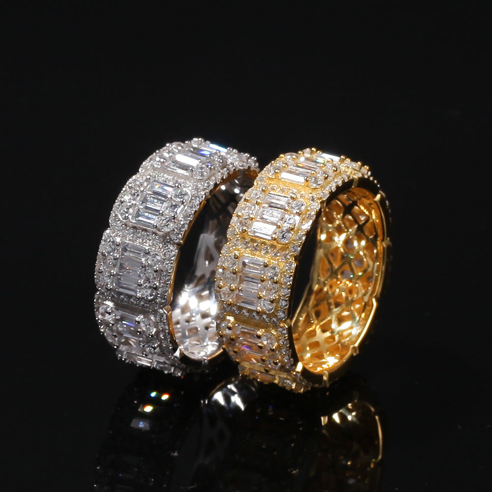 CZ Diamond Encrusted Hip Hop Bling Ring