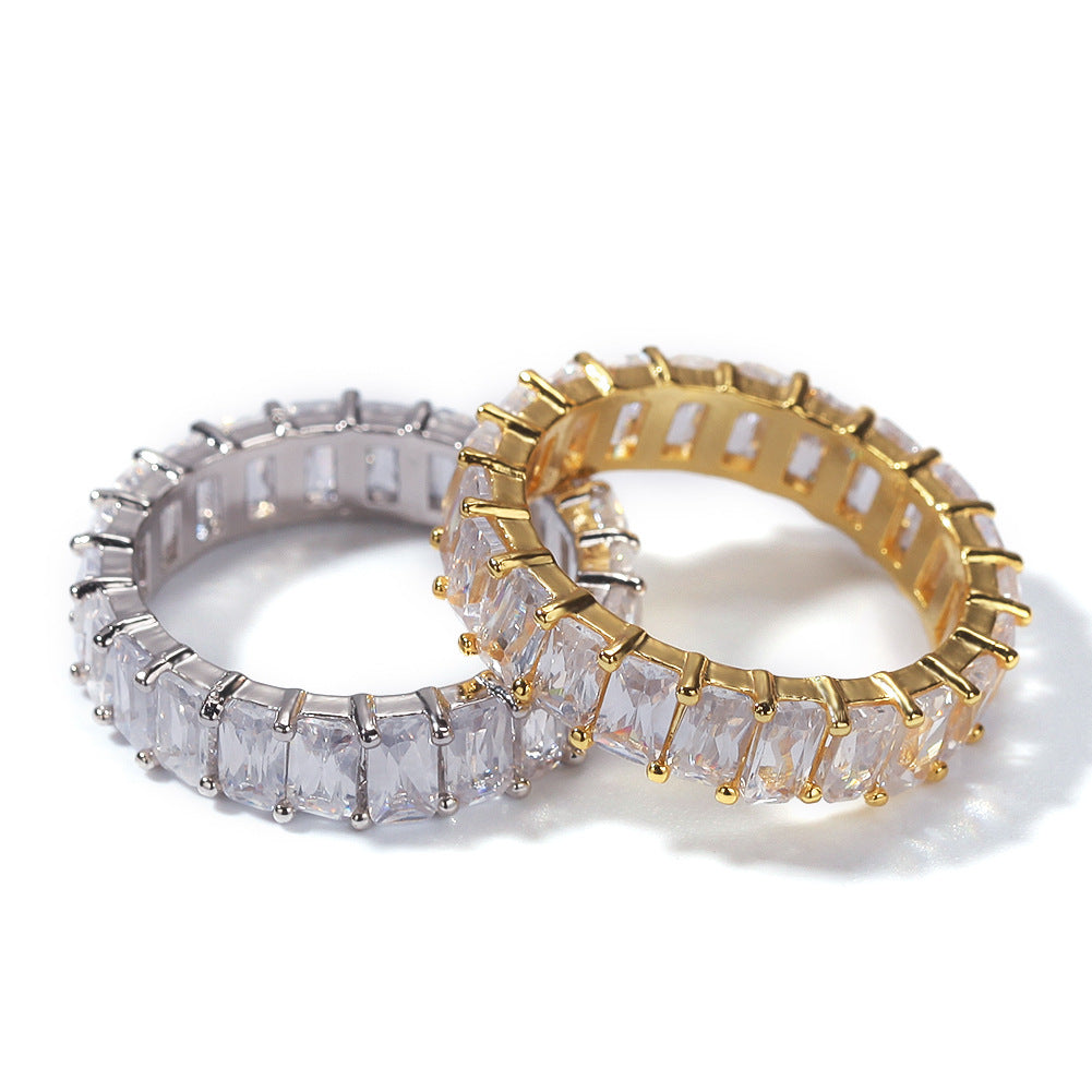 CZ Diamond Embellished Pavé Hip Hop Rings