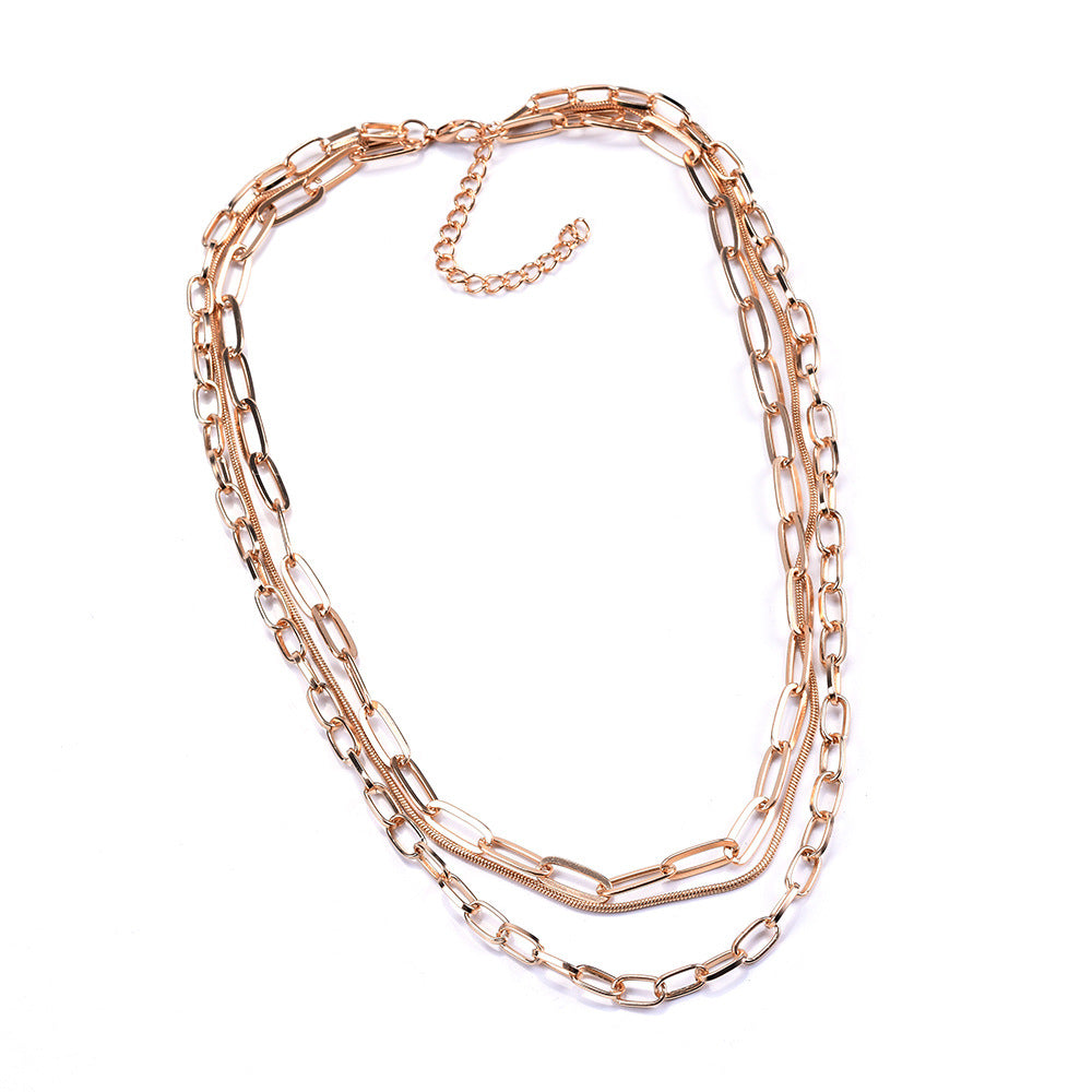 Multi-Layer Gold Chain Necklace