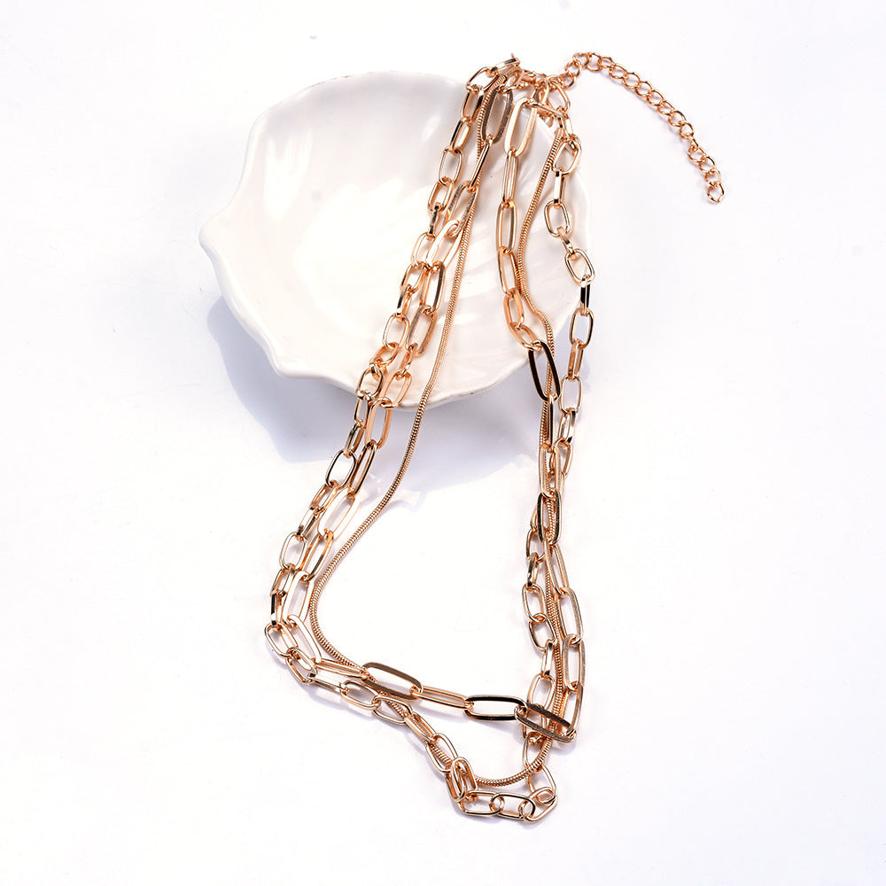 Multi-Layer Gold Chain Necklace