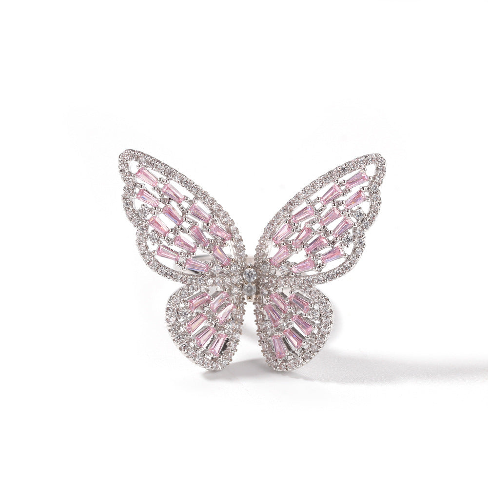 Embellished Butterfly Ornament Ring