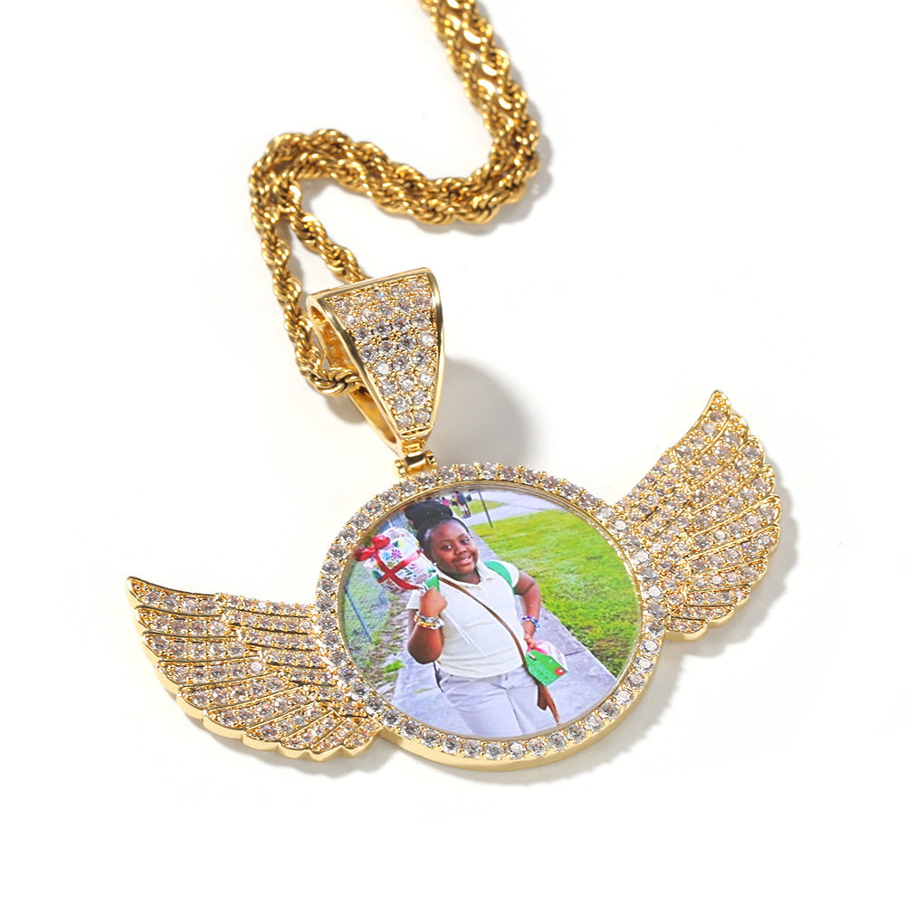 Custom Photo Pendant Open Locket Necklace