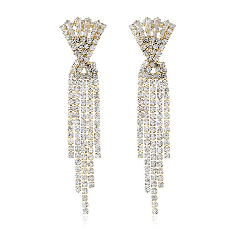 Exaggerated Tassel Weave Earrings