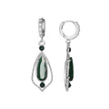 Platinum-Tone Teardrop Earrings