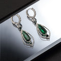 Platinum-Tone Teardrop Earrings