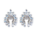 Exaggerated Crystal Wing Earrings