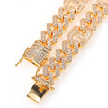 Sparkling 3:1 Cuban Chain Necklace