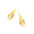 Vintage Gold & Silver Toned Teardrop Earrings