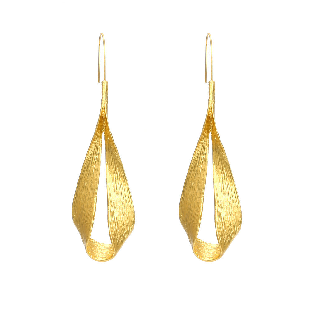 Vintage Gold & Silver Toned Teardrop Earrings