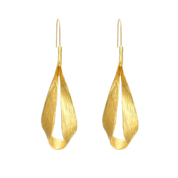 Vintage Gold & Silver Toned Teardrop Earrings