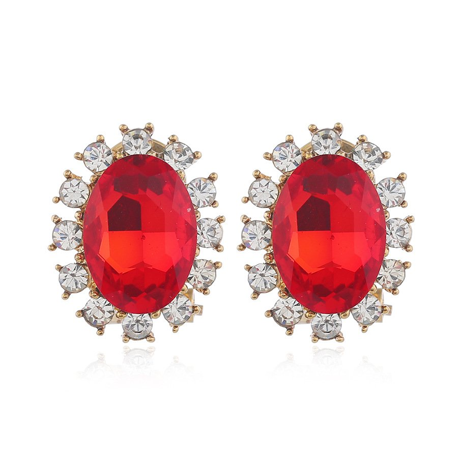 Oversized Gemstone Entourage Earrings