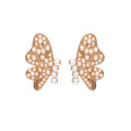 Matching Butterfly Wing Ear Studs