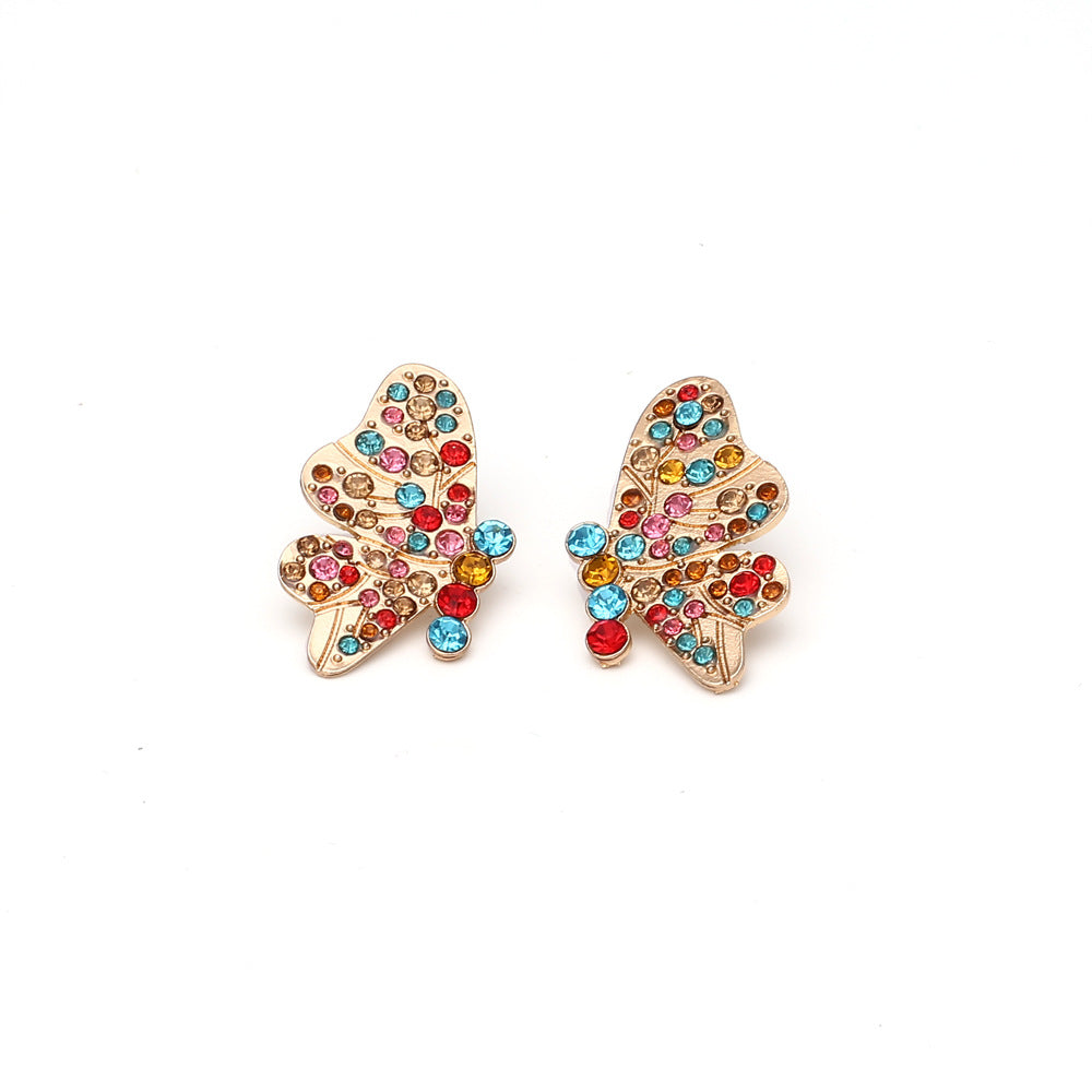 Matching Butterfly Wing Ear Studs