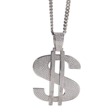 Hip-Hop US Dollar $ Pendant Necklace