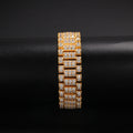 Heavy Industry Gold & Silver Tone Hip Hop Street Bracelet