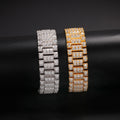 Heavy Industry Gold & Silver Tone Hip Hop Street Bracelet