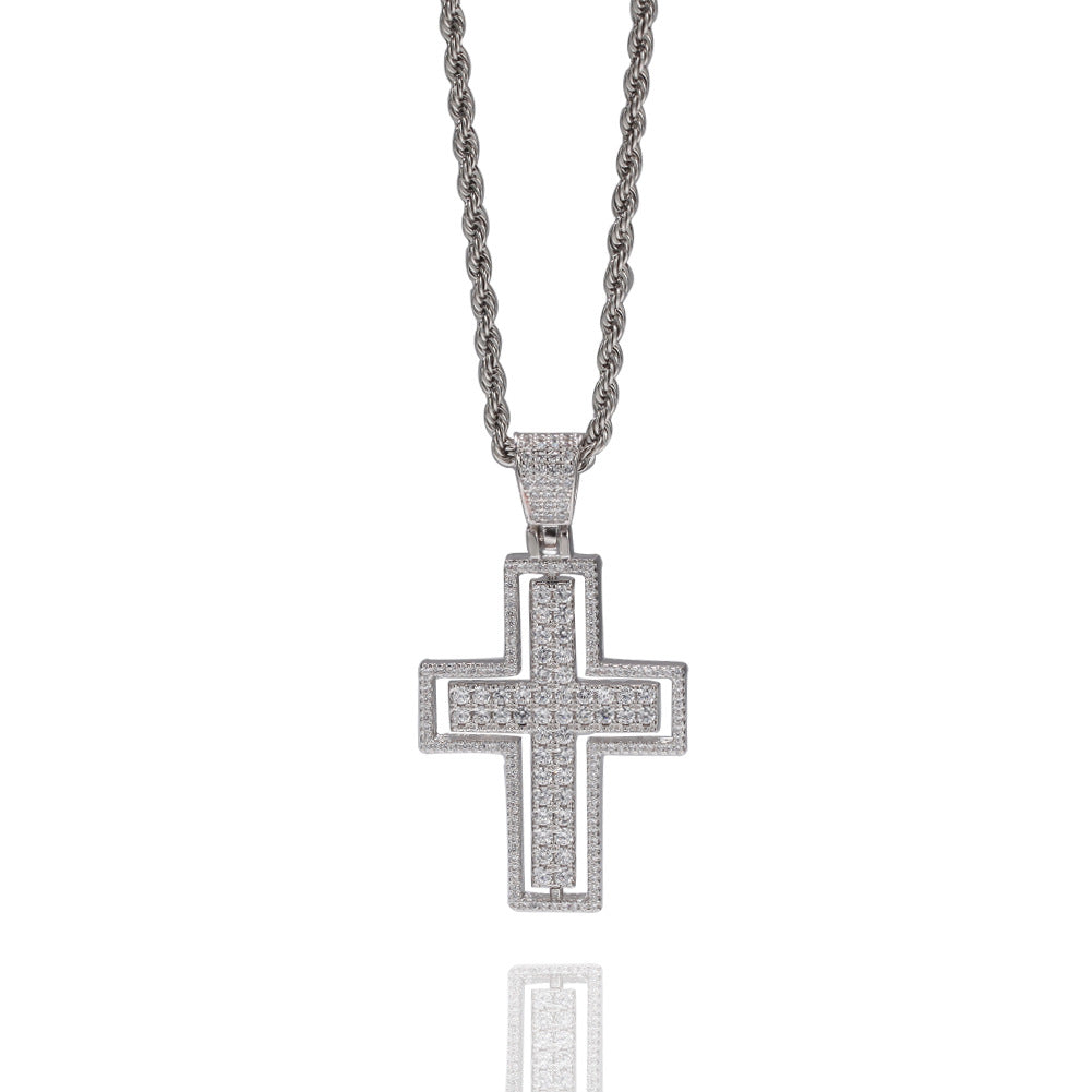 NEW 2020 Hip-Hop Cross Chain Pendant Necklace