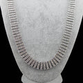 Embellished 4 Row Box Grid Exaggerated Necklace