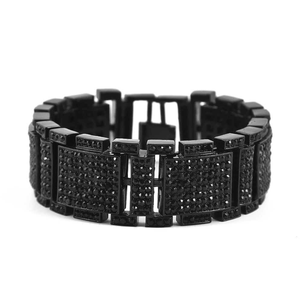 Bling Hip Hop Watch Strap Bracelet