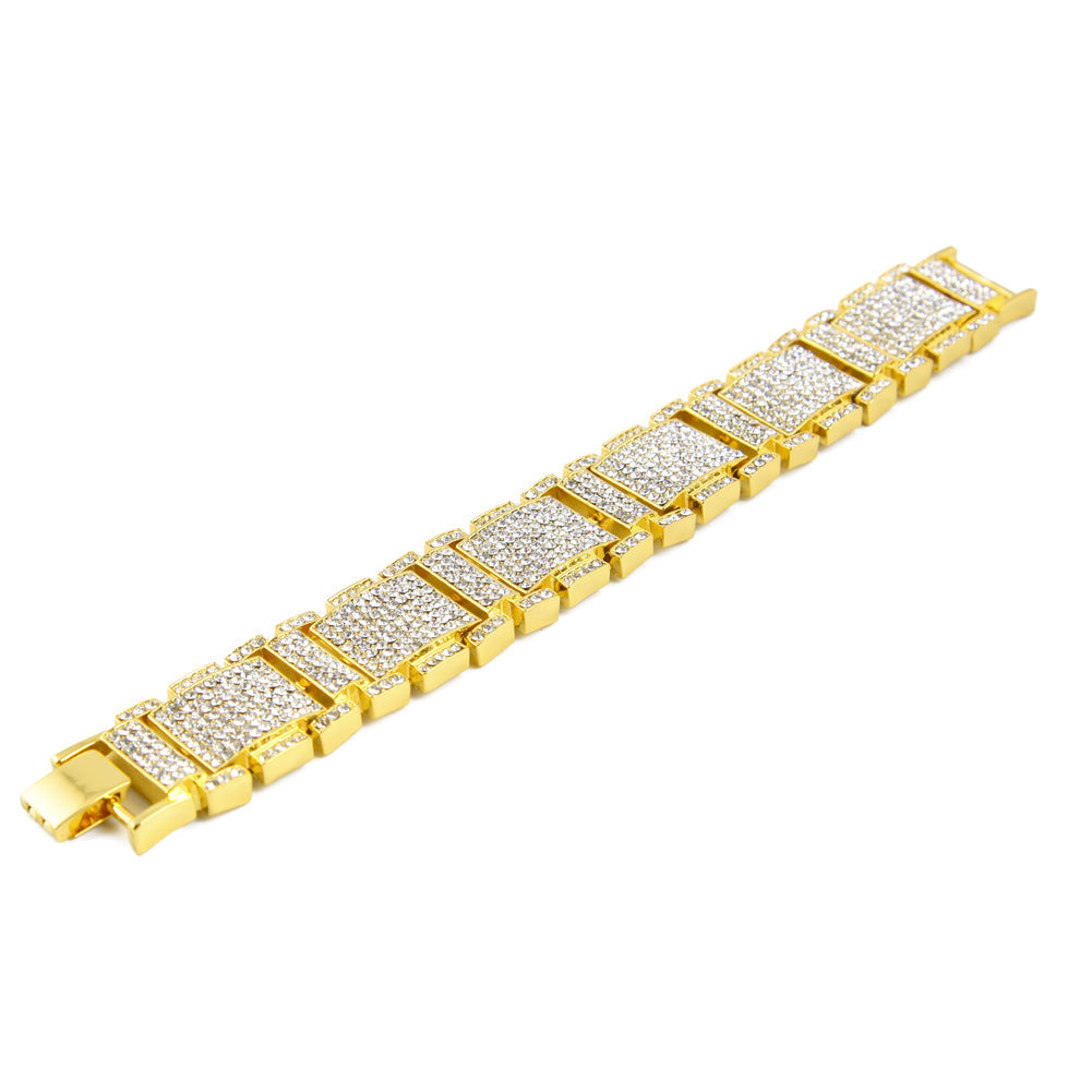 Bling Hip Hop Watch Strap Bracelet