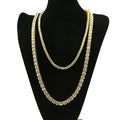 CZ Diamond Embellished Double Chain Necklace