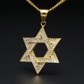 Encrusted Star-of-David Pendant Necklace