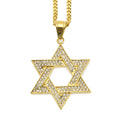 Encrusted Star-of-David Pendant Necklace